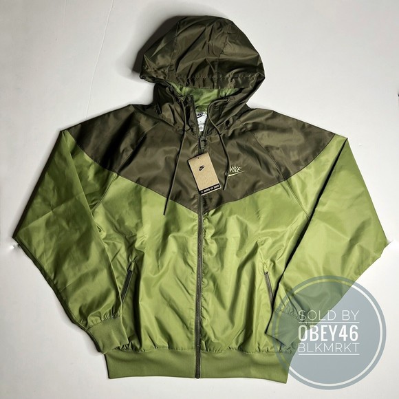 Nike Other - Nike Sportswear Windrunner Hooded Jacket Alligator Olive DA0001-334 Mens Sz S
